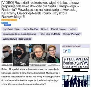 [VIDEO] Ojciec uparcie więzi 4-latkę oddzielając ją od rodzeństwa. Dziś policja przesłuchuje naszego Redaktora Naczelnego ws. zastraszania matki przez szefową sądowego OZSS. I matkę - ofiarę podrabianych przez Roberta M. faktur na szkodę Skarbu Państwa!