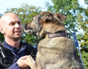 Policyjny pies Luna odszedł na emeryturę
