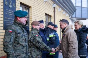 [VIDEO] Spotkanie ze służbami na granicy polsko-białoruskiej