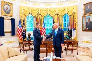 Prezydent USA Donald Trump przyjął w Białym Domu Karola Nawrockiego