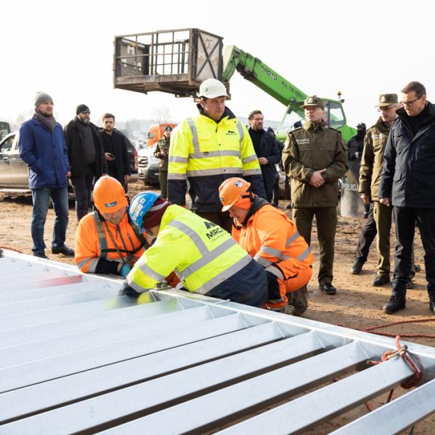 [VIDEO] Powstaje zapora na granicy polsko-białoruskiej