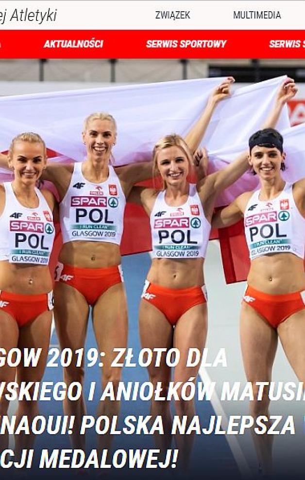 Niesamowity wyczyn. Polki najlepsze na Halowych Mistrzostwach Europy w Glasgow!