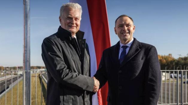 Prezydent RP na uroczystości otwarcia litewskiego odcinka Via Baltica